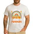 I Teach The Cutest Pumpkins In The Patch Teacher Halloween Men's Casual T-Shirt White
