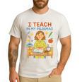 I Teach In My Pajamas Crayon Home School Teacher PJs Men's Casual T-Shirt White I Teach In My Pajamas Crayon Home School Teacher PJs Men's Casual T-Shirt White