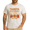 Teach Thanksgiving Teacher Thankful For My Preschool Turkeys Men's Casual T-Shirt White