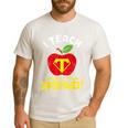 I Teach What's Your Superpower Superhero Teacher Men's Casual T-Shirt White