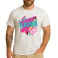 Teacher 90s Retro Colorful Teacher Of The 90s Back To School Men's Casual T-Shirt White Teacher 90s Retro Colorful Teacher Of The 90s Back To School Men's Casual T-Shirt White