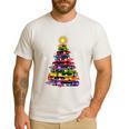 Teacher Crayon Christmas Tree Lights Student School Xmas Men's Casual T-Shirt White Teacher Crayon Christmas Tree Lights Student School Xmas Men's Casual T-Shirt White