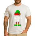 Teacher Elf Matching Family Christmas Women Men Men's Casual T-Shirt White Teacher Elf Matching Family Christmas Women Men Men's Casual T-Shirt White