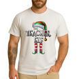 The Teacher Elf Shirt Matching Family Christmas Elf Men Women Kids Men's Casual T-Shirt White The Teacher Elf Shirt Matching Family Christmas Elf Men Women Kids Men's Casual T-Shirt White