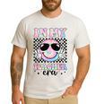 In My Teacher Era Groovy Tie Dye Back To School Cute Teacher Men's Casual T-Shirt White In My Teacher Era Groovy Tie Dye Back To School Cute Teacher Men's Casual T-Shirt White