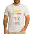 Teacher Of Fractions For Math Teacher Men's Casual T-Shirt White