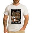 The Teacher Ghost Book Reading Books Lover Halloween Men's Casual T-Shirt White