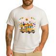 Teacher Halloween School Bus Driver Cute Ghost Witch Party Men's Casual T-Shirt White Teacher Halloween School Bus Driver Cute Ghost Witch Party Men's Casual T-Shirt White