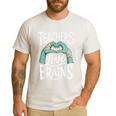 Teacher Halloween Shirt Women Men Teachers Love Brains Men's Casual T-Shirt White Teacher Halloween Shirt Women Men Teachers Love Brains Men's Casual T-Shirt White