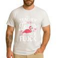This Teacher Loves Her Flock Flamingo Teacher Class Men's Casual T-Shirt White This Teacher Loves Her Flock Flamingo Teacher Class Men's Casual T-Shirt White