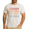 Teacher The Man The Myth The Legend School Holiday Teacher Men's Casual T-Shirt White