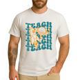 Teacher Outer Space Science Astronomy Planet Saturn Teach Men's Casual T-Shirt White Teacher Outer Space Science Astronomy Planet Saturn Teach Men's Casual T-Shirt White