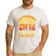 Teacher Shirts Halloween All Teachers Love Brains Men's Casual T-Shirt White Teacher Shirts Halloween All Teachers Love Brains Men's Casual T-Shirt White