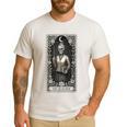 The Teacher Skeleton Tarot Card Men's Casual T-Shirt White The Teacher Skeleton Tarot Card Men's Casual T-Shirt White