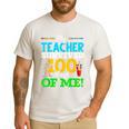 My Teacher Survived 100 Days Of Me Dab 100 Days Of School For Men Women Kids Men's Casual T-Shirt White My Teacher Survived 100 Days Of Me Dab 100 Days Of School For Men Women Kids Men's Casual T-Shirt White