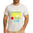 My Teacher Survived 100 Days Of Me Men's Casual T-Shirt White