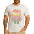 Teacher Teachers Love Brains Halloween Men Women Men's Casual T-Shirt White