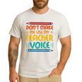 Teacher Voice Teacherlife Primary School Teacher Men's Casual T-Shirt White Teacher Voice Teacherlife Primary School Teacher Men's Casual T-Shirt White