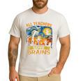All Teachers Love Brains Shirt Teacher Halloween Tee Men's Casual T-Shirt White All Teachers Love Brains Shirt Teacher Halloween Tee Men's Casual T-Shirt White