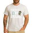 Teachers Love Brains Zombie Halloween Hilarious Men's Casual T-Shirt White