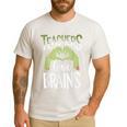 Teachers Love Zombie Teacher Halloween Fun Men's Casual T-Shirt White