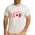 Teachers Valentine Day I Love My Class A Latte Coffee Women Men's Casual T-Shirt White Teachers Valentine Day I Love My Class A Latte Coffee Women Men's Casual T-Shirt White