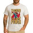 Teaching Is My Super Power Superhero Teacher Men's Casual T-Shirt White Teaching Is My Super Power Superhero Teacher Men's Casual T-Shirt White