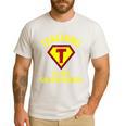 Teaching Is My Superpower Fun Elementary Teacher 1st Grade Men's Casual T-Shirt White Teaching Is My Superpower Fun Elementary Teacher 1st Grade Men's Casual T-Shirt White