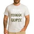 Team School Nurse Camo Teacher Student Back To School For Men Women Men's Casual T-Shirt White