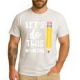 Lets Do This Test Day State Testing Teacher Motivational Men's Casual T-Shirt White