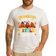 Thankful For My Little Turkeys Teacher Thanksgiving Teachers Men's Casual T-Shirt White