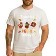 Thankful For My Prek Turkeys In Masks Thanksgiving Teacher For Men Women Men's Casual T-Shirt White