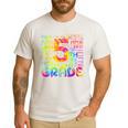 Tie Dye 5th Grade Typography Team Fifth Grade Teacher For Men Women Girls Kids Men's Casual T-Shirt White