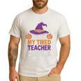 This Is My Tired Teacher Costume Halloween Premium Tri-Blend Men's Casual T-Shirt White This Is My Tired Teacher Costume Halloween Premium Tri-Blend Men's Casual T-Shirt White