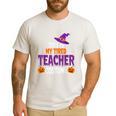 Tired Teacher Costume For Halloween Teachers Men's Casual T-Shirt White