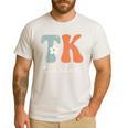 TK Teacher Retro Groovy Vintage Happy First Day Of School Men's Casual T-Shirt White TK Teacher Retro Groovy Vintage Happy First Day Of School Men's Casual T-Shirt White