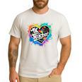 TK Teacher Transitional Kindergarten Heart Back To School Men's Casual T-Shirt White