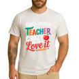 Tough Enough To Be A Teacher Crazy Enough To Love It Men's Casual T-Shirt White
