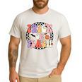 Trick Or Teach Retro Groovy Halloween Teacher Men's Casual T-Shirt White Trick Or Teach Retro Groovy Halloween Teacher Men's Casual T-Shirt White