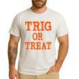 Trig Or Treat Trigonometry Math Teacher Halloween Men's Casual T-Shirt White Trig Or Treat Trigonometry Math Teacher Halloween Men's Casual T-Shirt White