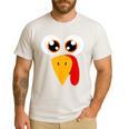 Turkey Face Halloween Costume Thanksgiving Teacher Nurse Men's Casual T-Shirt White Turkey Face Halloween Costume Thanksgiving Teacher Nurse Men's Casual T-Shirt White