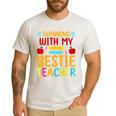Twinning With My Bestie Teacher Boy Spirit Week Twin Day Men's Casual T-Shirt White