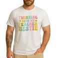 Twinning With My Teacher Bestie Twin Day Matching Teachers For Men Women Girls Kids Men's Casual T-Shirt White Twinning With My Teacher Bestie Twin Day Matching Teachers For Men Women Girls Kids Men's Casual T-Shirt White
