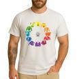 Unique For Artists By ADS Color Wheel Educational Art Teacher Dog Themed Artist Small Men's Casual T-Shirt White Unique For Artists By ADS Color Wheel Educational Art Teacher Dog Themed Artist Small Men's Casual T-Shirt White