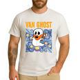 Van Ghost Art Teacher Halloween Van Gogh Starry Night Men's Casual T-Shirt White Van Ghost Art Teacher Halloween Van Gogh Starry Night Men's Casual T-Shirt White