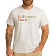 Vintage Difference Maker Definition Teachers Mom Boss Women Men's Casual T-Shirt White