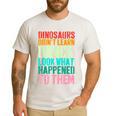 Vintage Dinosaurs Didn't Learn Dance Dance Teacher Men's Casual T-Shirt White Vintage Dinosaurs Didn't Learn Dance Dance Teacher Men's Casual T-Shirt White