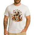 Vintage Ghost Book Reading Pumpkin Gothic Halloween Teachers Men Women Kids Men's Casual T-Shirt White Vintage Ghost Book Reading Pumpkin Gothic Halloween Teachers Men Women Kids Men's Casual T-Shirt White