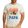 Vintage Retro My Favorite Teacher Calls Me Papa Father's Day Men's Casual T-Shirt White Vintage Retro My Favorite Teacher Calls Me Papa Father's Day Men's Casual T-Shirt White