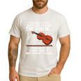 Violin Player Costume For Men Women Violin Teacher Violinist Men's Casual T-Shirt White Violin Player Costume For Men Women Violin Teacher Violinist Men's Casual T-Shirt White